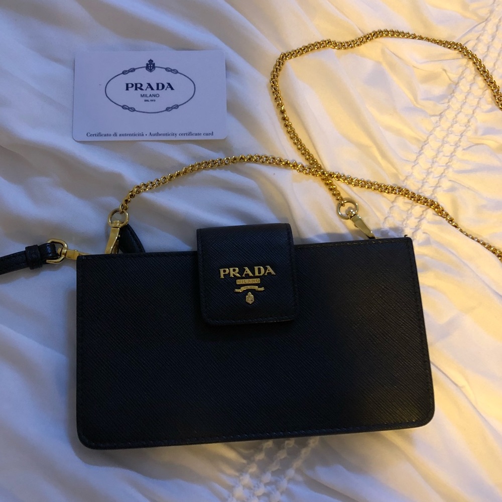 Prada Saffiano Crossbody Tech Case.